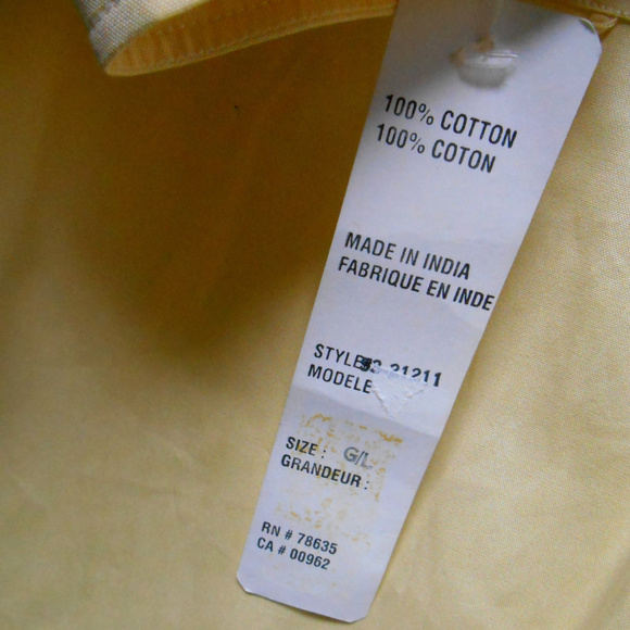 NWT Comfort & Relax button yellow top L - Picture 3 of 4